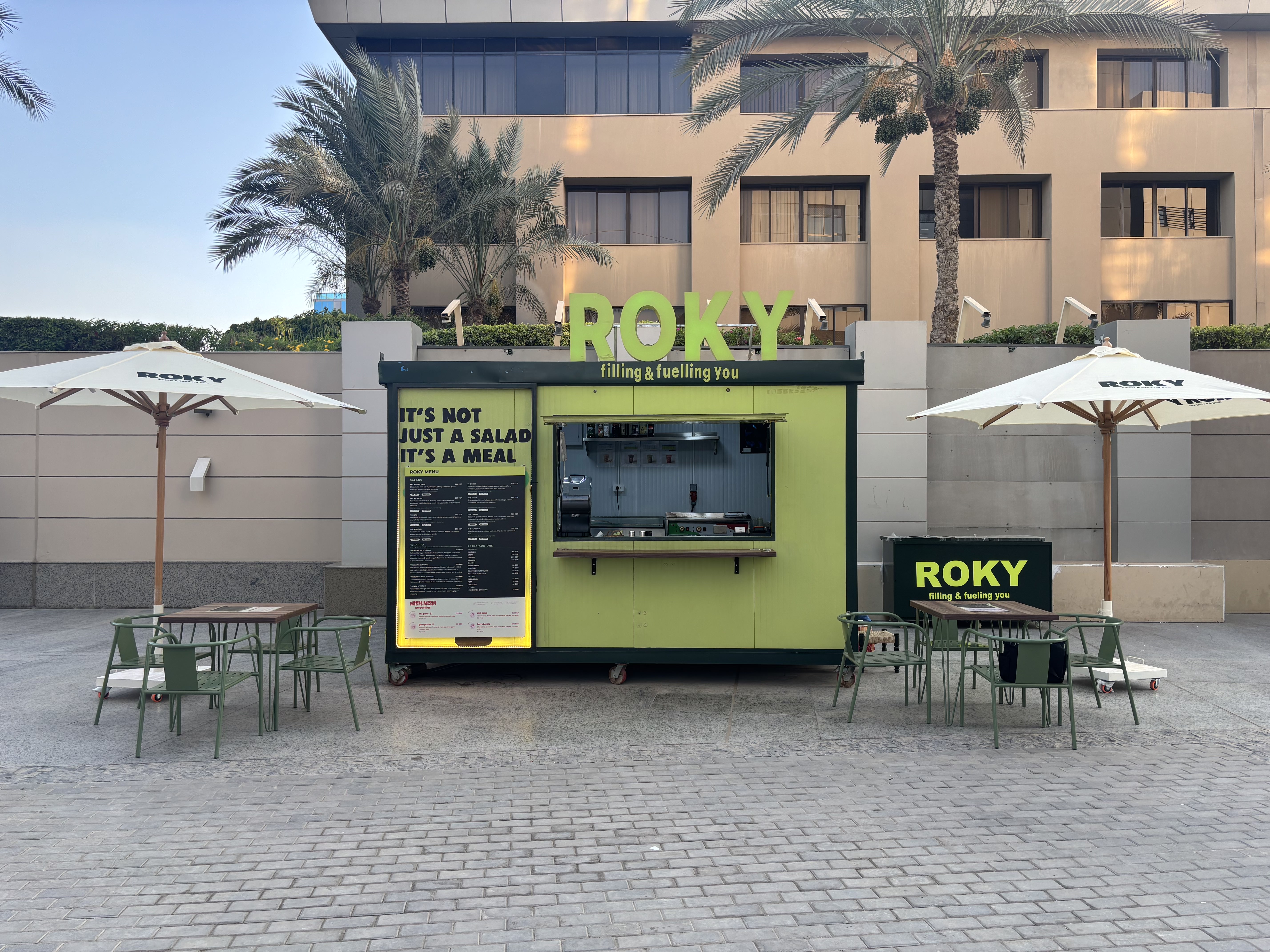 ROKY food truck at Majarrah Mall Cairo